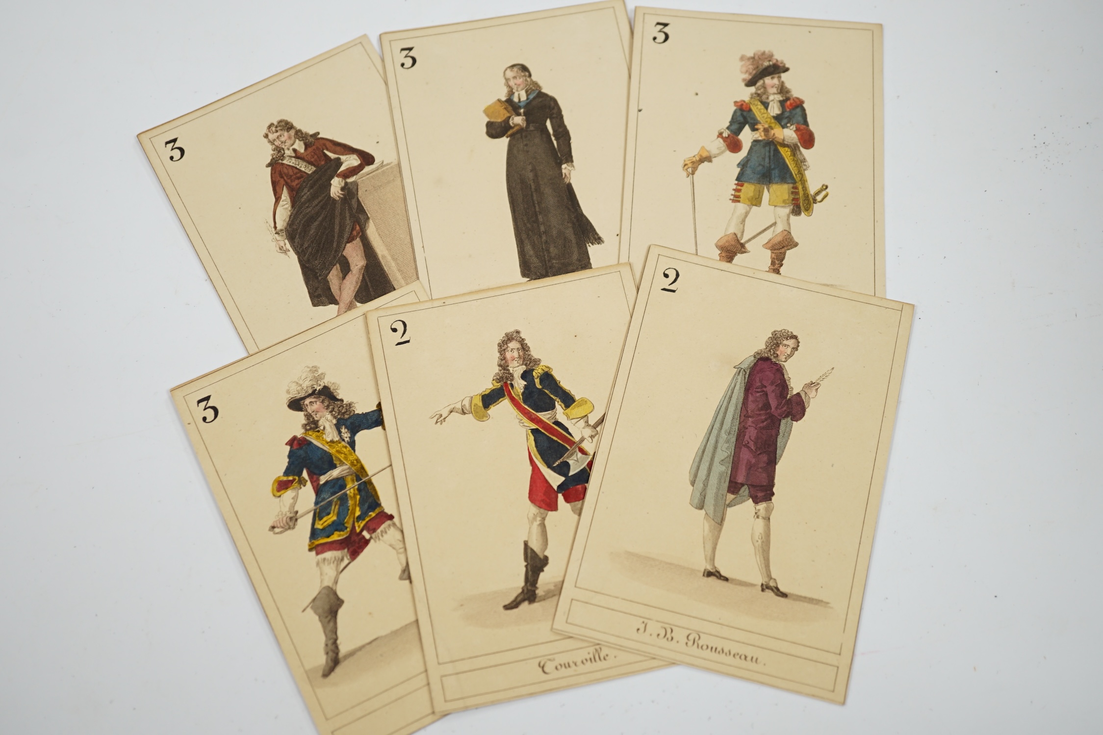 Jeu de Bataille, a set of French playing cards. Condition - poor to fair